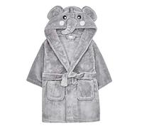 Metzuyan Kids Infant Boys Girls Unisex Plush Fleece Elephent Novelty Dressing Gown Robe Hooded Size 2-3 Years