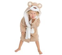 Metzuyan Kids Infant Boys Girls Unisex Teddy Bear Puppy Novelty Dressing Gown Snuggle Fleece Bear 2-3 Years