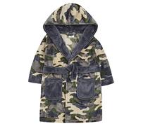 Metzuyan Kids Infant Boys Hooded Navy Gaming Plush Fleece Dressing Gown Sizes Navy Gaming 2-3 Years