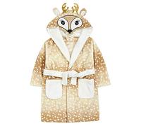 Metzuyan Kids Infant Girls Novelty Hooded Designed Dressing Gown Robe Deer 4-5 Years