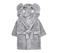 Metzuyan Ltd Baby Boys Girls Elephant Duck Dressing Gown Robe Plush Animal Soft Unisex Fluffy Elephant 0-6 Months