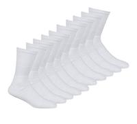 METZUYAN Mens 10 Pairs Sports Socks Cotton Rich Plain Black White Grey Size 6-11