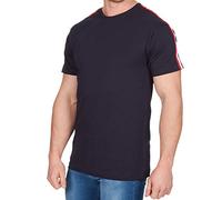 Metzuyan Mens Plain Blank Cotton Crew Round Neck T-Shirt Blue L
