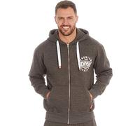 Metzuyan Mens Zip Through Hoody Cotton Amercian Themed Charcoal New York M