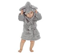 Metzuyan Personalised Baby Dressing Gown Newborn Robe Hooded Bathrobe Elephant 18-24 Months