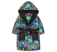 Metzuyan WS-AW22 Kids Boys Game Dressing Gown Gaming Printed Bathrobe Tie Dye Nightwear 4-5 Years Black