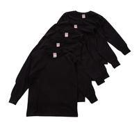 Metzuyan WS-AW23 Kids Long Sleeve Tops 5 Pack 100% Cotton Black Small