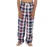 Metzuyan WS-AW24 Kids Boys Printed Flannel Fleece Lounge Pants Long Pyjama Bottoms Burgundy 9-10 Years