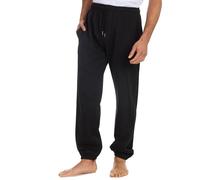 Metzuyan WS-SS24 Mens Regular Fit Jogpants Tracksuit Joggers with Elasticated Leg Hem Plain Black Large