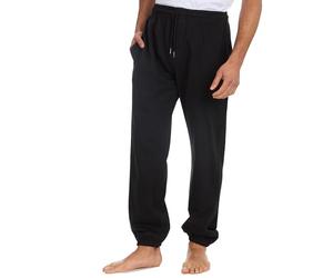 Metzuyan WS-SS24 Mens Regular Fit Jogpants Tracksuit Joggers with Elasticated Leg Hem Plain Black X-Large