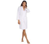 Metzuyan WS-SS24 Womens Lightweight Kimono Robe 100% Cotton Summer Dressing Gown Knee Length Bathrobe Pink Floral Large