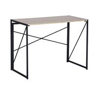 MEUBLE COSY Computer Desk Conference Table Laptop PC Table Home Office Foldable Space-Saving Oak 100 x 50 x 75 cm