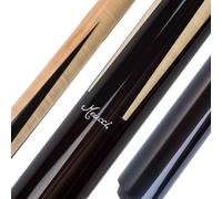 Meucci Pool Cues - Sneaky Pete Pool Cue, Black - Elegant Maple and Ebony 19oz Pool Cue with Low Deflection Shaft, Balanced Design and Feel, High End Pool Sticks for Adults, Amateur or Pro Players