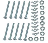 Meuey Lyot 1/4"-20-2-1/2" Screw Bolts and Wing Nut Kit Wing Nuts and Bolts Bolt and Nut Washer Set Wing Nut and Bolt Set Long Bolts Wing Bolt with Washers 10 Set