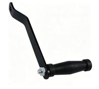 Meuey Lyot Black Trailer Winch Handle Steel Crank Handles Boat Winch Handle Comfort Grip Replacement Accessory for Trailer Marine Sailboat 1PCS