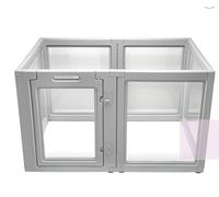 Meulbaty Acrylic Dog Run for Home, 8 Panels, Puppy Run 100 cm Long, Puppy Playpen Indoor