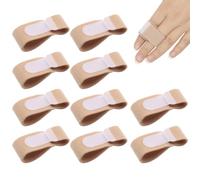 Meunhy 10pcs Finger Splints for Broken Fingers,Finger Support for Arthritis,Breathable & Reusable Double Toe Strap for Index,Middle,Ring