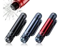 Meunhy 3 PCS Safe Pro X Car Window Breakers,Window Breaker Seatbelt Cutter,Compact and Durable,Emegency Tool for Car,Bus,Red,Black,Gray