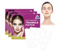 Meunhy 3Box Anti Wrinkle Forehead and Facial Patches,Overnight Triangle Patches Sleep Patches for Fo rehead,Smile Lines & Under-Eye,Silicone Facial Patches and Overnigh Face Masks for Women.144Pcs/Box