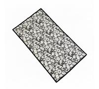 Meunhy Colouring Blanket for Adults, DIY Colouring Blanket Comes with 24 Colored Pens Personalized Volour Your Own Comfortable Home Decoration, Washable and Recolorable (Happy Doodle)