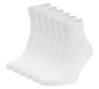 Meunhy Ladies Cotton Rich Plain Socks for Women 12 Pairs Luxurious Soft and Breathable Wicking Socks Trainer Running Sock Womens Sports White Ankle Quarter socks for Women UK Shoe Size 4-7