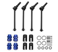 MEUS RACING 1/10 RC Steel CVD Driveshaft Front Rear Drive Shaft Set (#8654, #7758, #8950X, #8951) for Traxxas Maxx Slash RC Upgrades