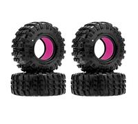 MEUS RACING 1.3 Tires - MS6 Super Bouncer Crawler Tires and Super Soft Silicone Rubber Inserts for TRX4M SCX24 FCX24 AX24 1/24 1/18 RC Crawler