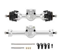 MEUS RACING +3mm ISO SCX30 Axles with 3-Section CVD for Axial 1/30 SCX30 RC Crawler Upgrades (Silver)
