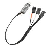 MEUS Racing 4WS Four-Wheel Steering Control Line Upgrades with Control Board and Servo Control Lines, Suitable for 4WS RC Crawler Car SCX10, TRX4, SCX24 TRX4M etc.