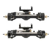 MEUS RACING 4WS Nylon SCX24 Axles with Isokinetic 3-Section CVD for Axial SCX24 C10 JLU Gladiator Bronco Deadbolt 1/24 RC Crawler, +5mm Widened and 52° Max. Steering Angle