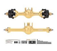 MEUS RACING 5mm ISO V2 TRX4M Axles with Adjustable Servo Mount for TRAXXAS 1/18 TRX4M RC Crawler (Gold)