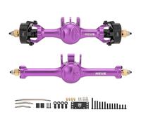 MEUS RACING 5mm ISO V2 TRX4M Axles with Adjustable Servo Mount for TRAXXAS 1/18 TRX4M RC Crawler (Purple)