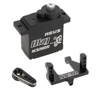 MEUS Racing Cored Ascent-18 Steering Servo with Mount and Servo Horn for Redcat Ascent-18 1/18 RC Crawler Upgrades Parts (M3280S)