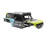 MEUS RACING MB24 Body 5.2in 132MM Axial Shell Body ABS+Nylon Carbon Fiber Frame for 1/24 Axial SCX24 Bronco JLU B-17 C10-V2 (Green)