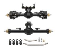 MEUS RACING SCX24 Axles Front and Rear Axles Isokinetic 3-Section CVD 52° Max. Steering Angle +5mm Widened SCX24 Upgrades for Axial SCX24 Deadbolt C10 JLU Gladiator Bronco 1/24 RC Crawler