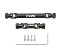 MEUS RACING SCX24 Driveshaft Center Drive Shaft for Axial 1/24 SCX24 Deadbolt AXI90081 B17, Black(45-58mm + 56-81mm)