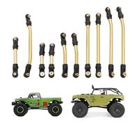 MEUS Racing SCX24 Links High Clearance Chassis Links & Steering Links Set for Axial 1/24 SCX24 Deadbolt AXI90081 B17 AXI00004 RC Crawler (Brass)