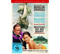 MEUTEREI AUF DER BOUNTY - MARLON BRANDO,TREVOR HOWARD,RICHARD HARRIS 2 DVD NEW