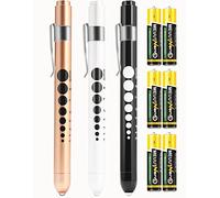 MEUUT 3 Pack Pen Lights for Nurses with 6 Batteries - Medical Penlights Nurse Accessories for Work, Perfect Nursing Student Essentials Medical Supplies for Nurses Doctors EMT Trauma