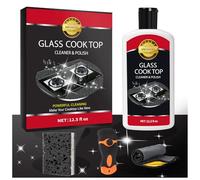 Meuvcol Hob Cleaner Glass Ceramic, Heavy Duty Induction Electric Hob Cleaner Non Scratch, Glass Cooktop And Stove Top Polish For Ceramic, Electric, Induction, Flat Top Stovetop, Gas (12 OZ)