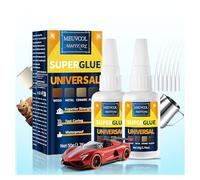 Meuvcol Super Glue All Purpose 100g - Instant & Waterproof Superglue for Plastic, Ceramic, Wood, Shoe, Glass, Leather, Rubber - Clear & General Strong Cyanoacrylate Adhesive Gel For everything