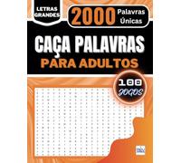 MEV Games - Caça Palavras: Portuguese Puzzle Game - Letras Grandes | Livro com 100 Jogos & + de 2000 palavras | Grande Formato 21 x 29,7 cm | ... livres, Ferias e Viagens (Portuguese Edition)