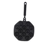 Mevbeyy Non Stick Takoyaki Grill Pan 12 Cavity Aluminum Baking Mold | Heat Resisiting Handle For Easy Movement, Great For Home Baking And Storage Of Octopus Ball Pancakes