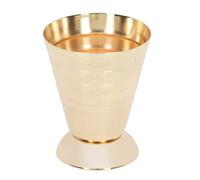 Mevbeyy Stainless Steel Measuring Cup 3 Scales with Wide Mouth (Gold) | Precision Etched Markings Ensure Accurate Measurements For Liquid And Dry Ingredients At Home Bars