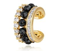 MEVECCO Ear Cuff Non Piercing for Women 18K Gold Plated Dainty Ear Cuff Earring Stacks Cartilage Clip On Wrap Huggie Minimalist Fake Piercings Open Hoops Jewelry Gifts, No Gemstone