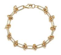 Mevecco Gold Beaded Bracelets,18K Gold Plated Handmade Cute Satellite Diamond Cut Oval and Round Beads Rope Chain Dainty Bracelet for Women