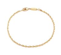 Mevecco Gold Beaded Bracelets,18K Gold Plated Handmade Cute Satellite Diamond Cut Oval and Round Beads Rope Chain Dainty Bracelet for Women