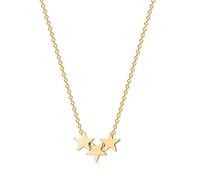 MEVECCO Lucky Star Pendant Necklaces,18k Gold Plated Three Stars Handmade Generations Necklace for Grandma 3 Circles Necklace Mom Granddaughter Mothers Day Jewelry Birthday Gift