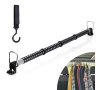 MEVLEM Car Clothes Hanger Bar, Premium Quality Expandable Black Bar for Travel - Extendable to 62inch - (160cm), Durable and Stylish, Suitable for Most Cars, Trucks, SUVs, Vans (1)