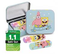 Mevsim Store Spongebob Children's Plaster - Metal Box - 24 Plasters - Beautiful Design Plaster Storage Box for Children - Suitable for Backpack - Handbag